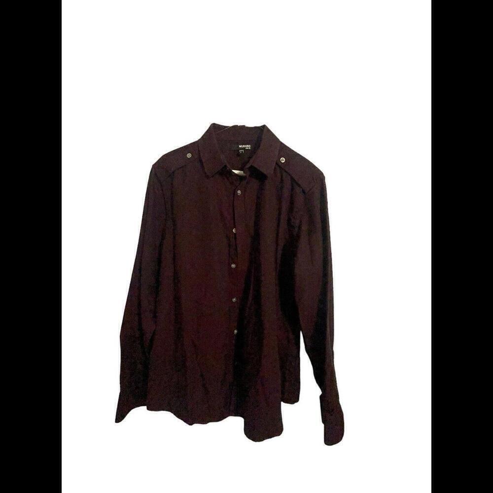 Murano Mens Large"Slim Fit" Long Sleeve Button Down Shirt mt16